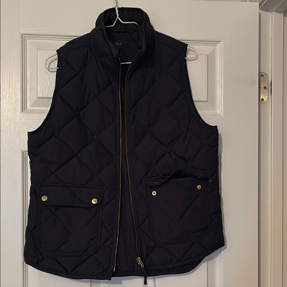 J.Crew Black Quilted Vest
